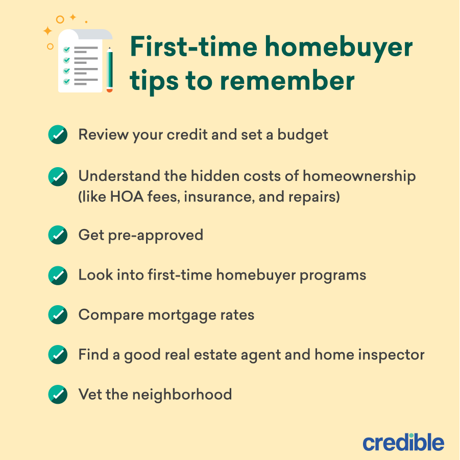First Time Homebuyer Tips Infographic 